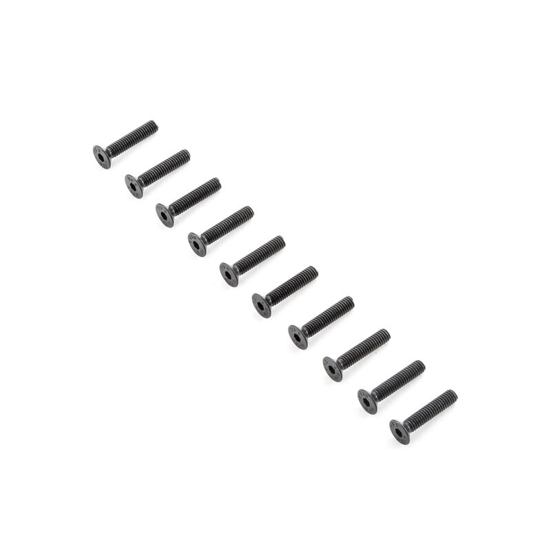 Losi Flat Head Screws, M4x20mm (10)