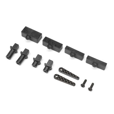 Carbon Tab Battery Mount Set: 22X-4 Carbon Tab Battery Mount Set: 22X-4