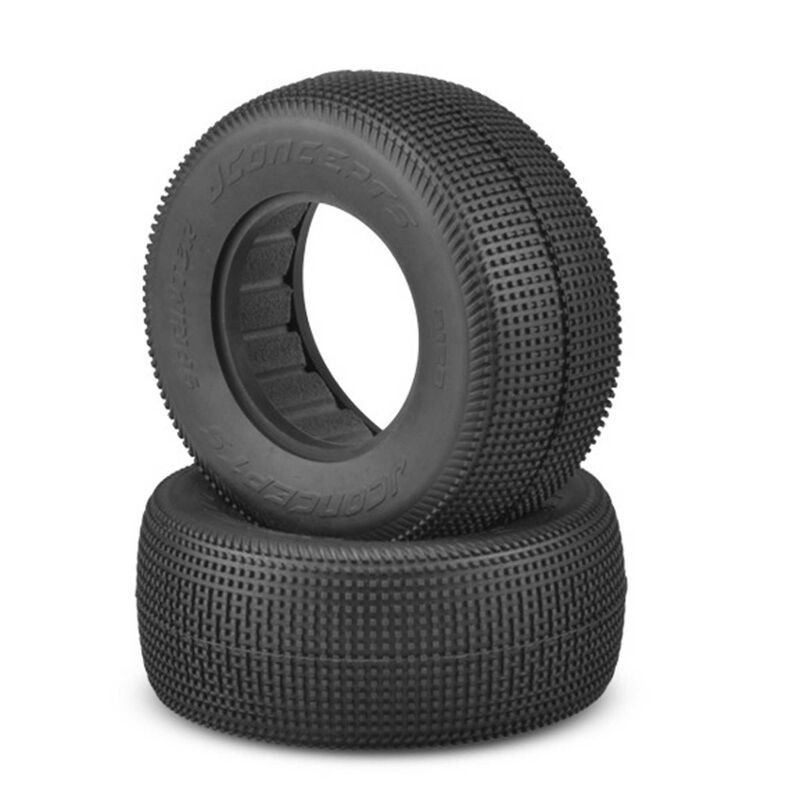 1/10 Sprinter 2.2” Short Course Truck Tires and Inserts, Green Compound (2)