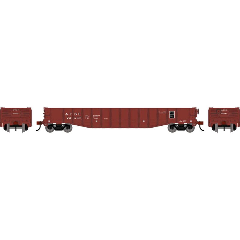 Roundhouse HO RND 50' Gondola, ATSF #72547
