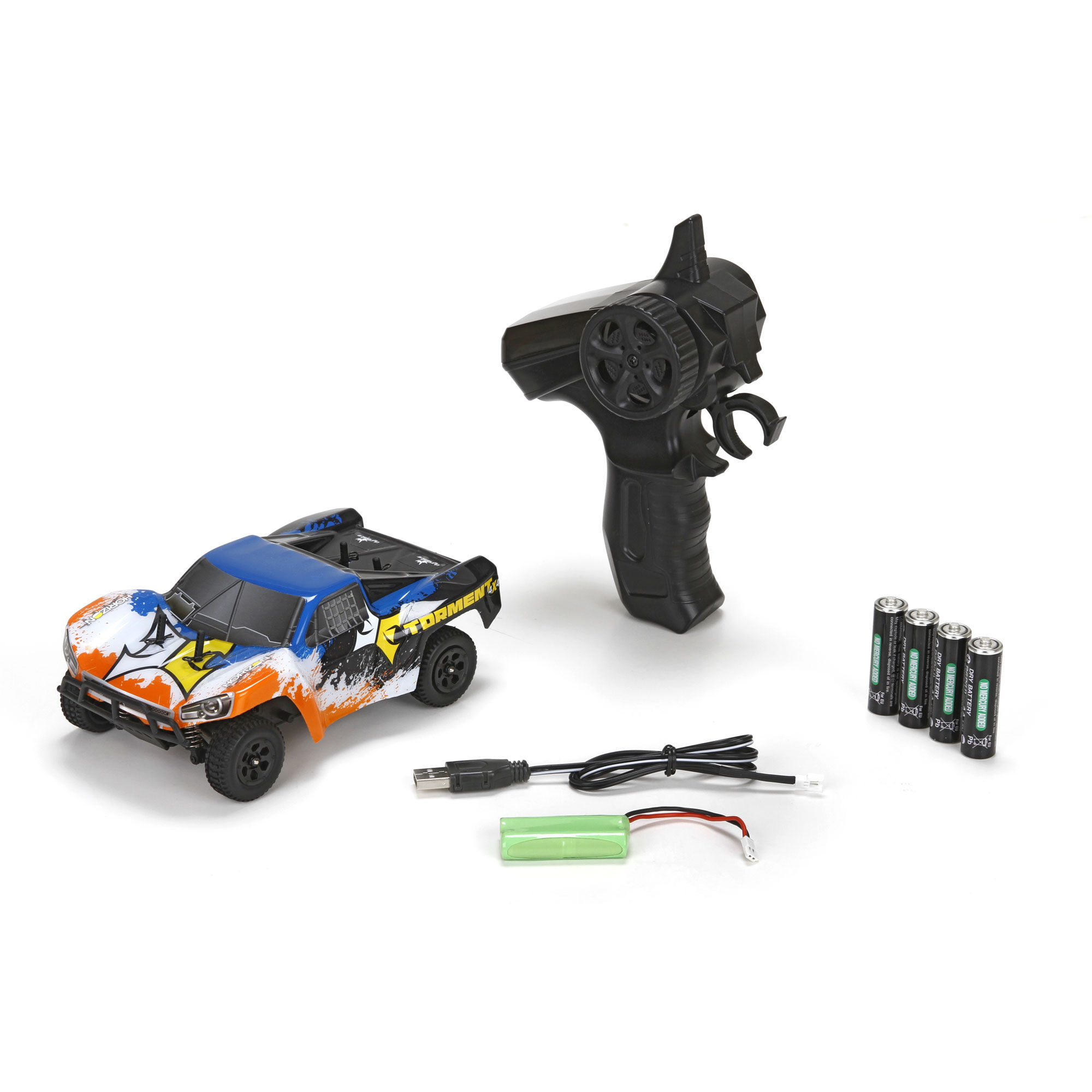ECX 1 24 Torment 4WD SCT RTR Black Orange Horizon Hobby