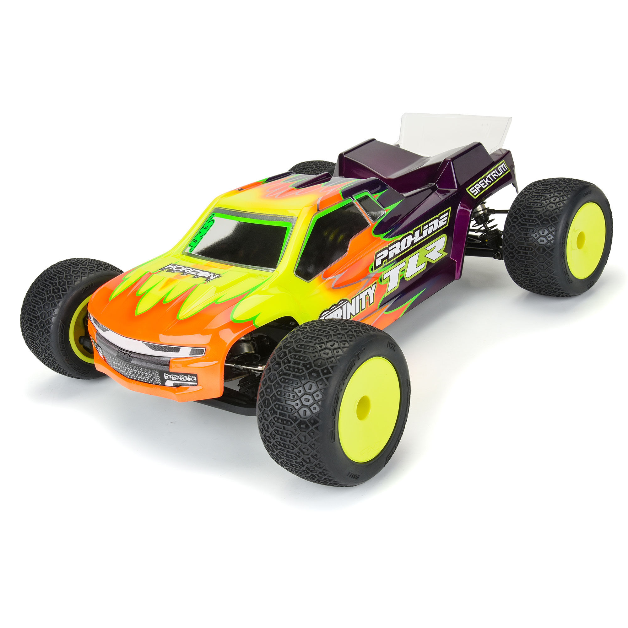 [���ܼ�] PRO284602 [PROLINE-RACING] 2846-02 1/10 Velocity F/R 2.2 12mm Truck Wheels (4) Yellow: 22X-T & T6.4