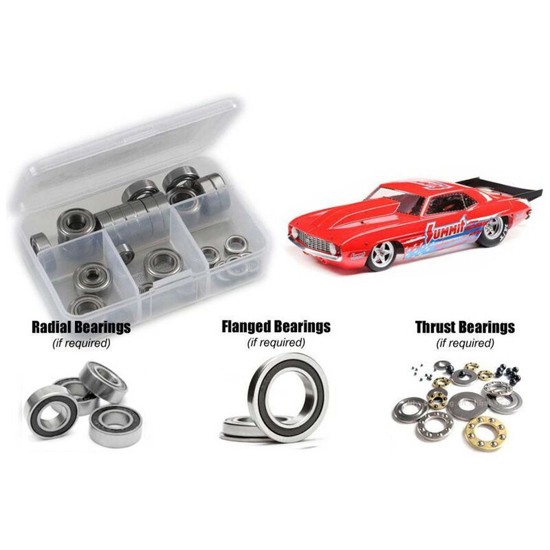 Rubber Shielded Bearing Kit, 1/10 Losi 1969 Camaro 22S 2WD