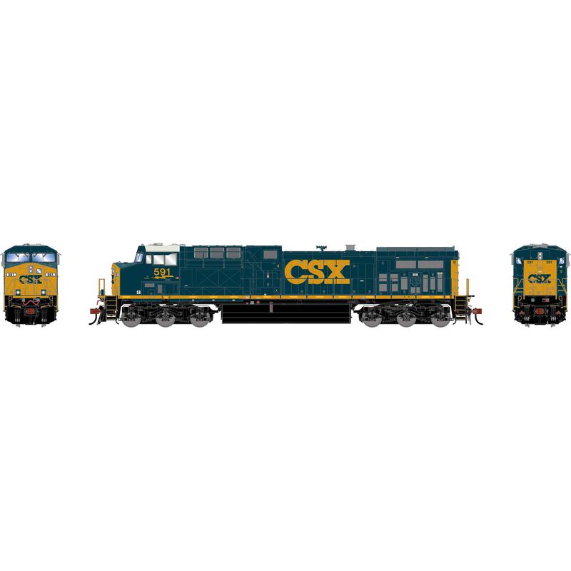 HO GEN AC4400CW Locomotive w/DCC & Sound, CSXT 'YN3' #591