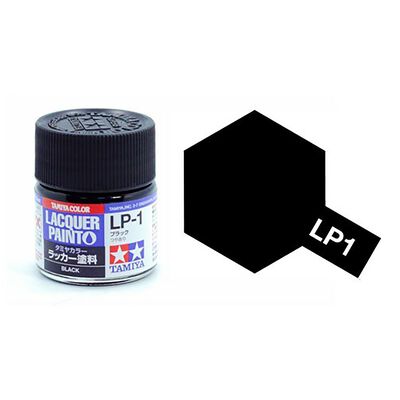 Lacquer Paint, LP-1 Gloss Black, 10 mL Lacquer Paint, LP-1 Gloss Black, 10 mL