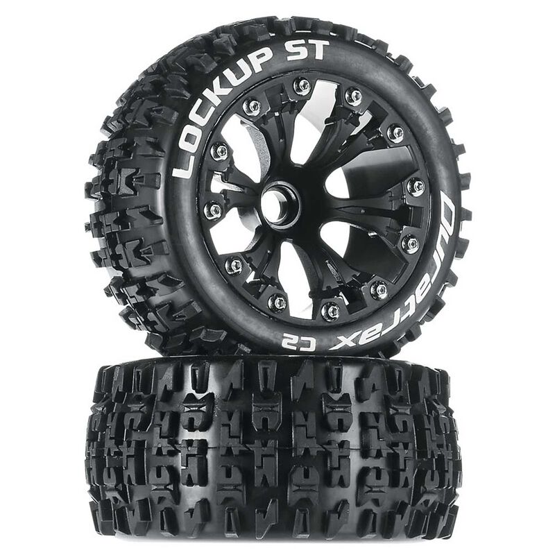 Lockup ST 2.8" 2WD Mounted Front Tires, Black(2)