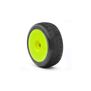 1/8 Impact Soft Long Wear Pre-Mounted Tires, Yellow EVO Wheels (2): Buggy
