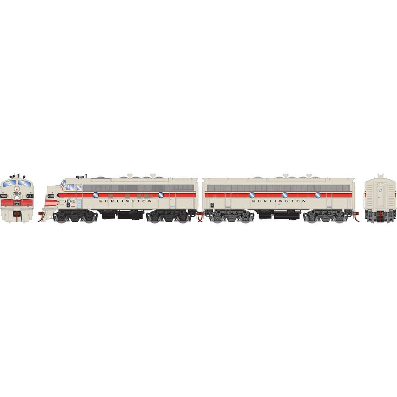 HO F7A/F7B Locomotives with DCC & Sound, C&S F7A- #701-D F7B- #701-C
