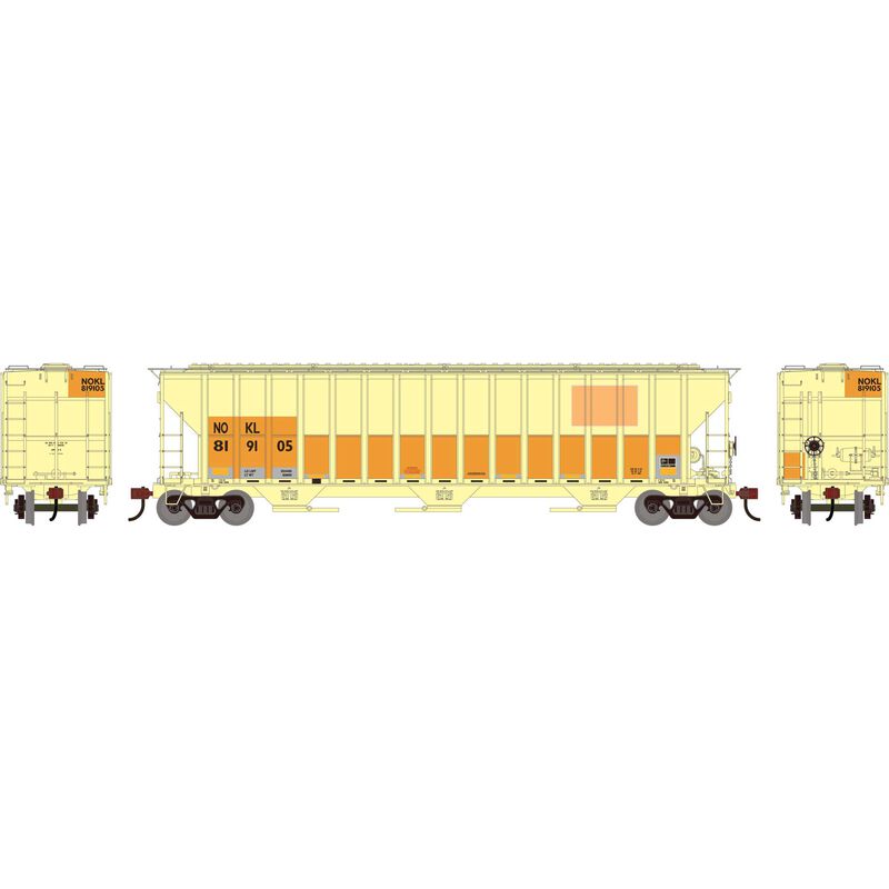 HO ATH FMC 4700 Covered Hopper, Primed For Grime NOKL 'Ex-CNW' #819105