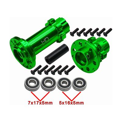 CNC Aluminum Hub Set Green: Losi Promoto-MX CNC Aluminum Hub Set Green: Losi Promoto-MX