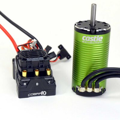 Cobra 10 Electronic Speed Control & 1412-2100KV Sensored Motor Combo, 5mm Shaft Cobra 10 Electronic Speed Control & 1412-2100KV Sensored Motor Combo, 5mm Shaft