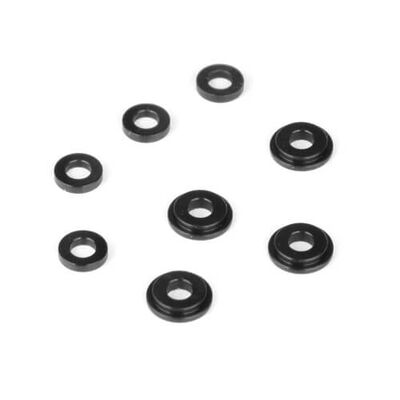 Shock Cartridge Guide Set CNC Delrin (8): EB410 Shock Cartridge Guide Set CNC Delrin (8): EB410