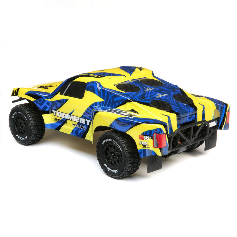 1/10 Torment 2WD SCT Brushed RTR, Yellow/Blue