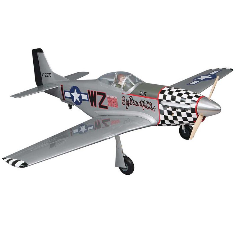 1/5 Giant P-51D Mustang 2.1-2.8 GP ARF, 84.5"