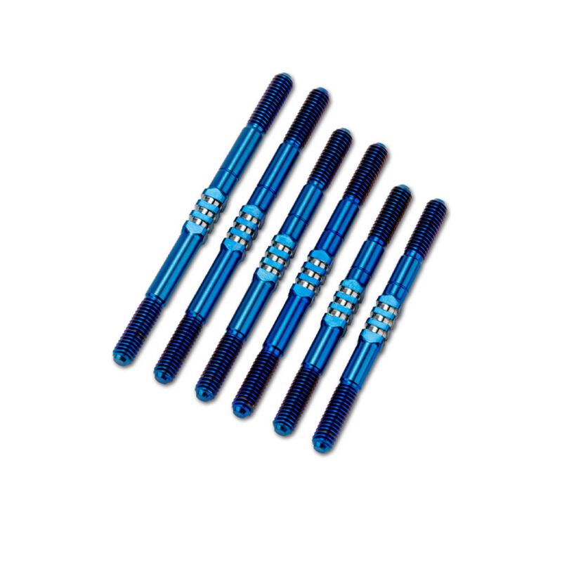 XRAY XB4 2024 Fin Titanium Turnbuckle Set, Burnt Blue (6) XRAY XB4 2024 Fin Titanium Turnbuckle Set, Burnt Blue (6)