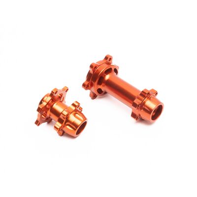 Aluminum Hub Set, Machined, Orange: PM-MX/SM Aluminum Hub Set, Machined, Orange: PM-MX/SM