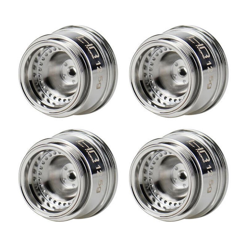 4mm Offset Chrome Brass 12.5g Wheel - SCX30