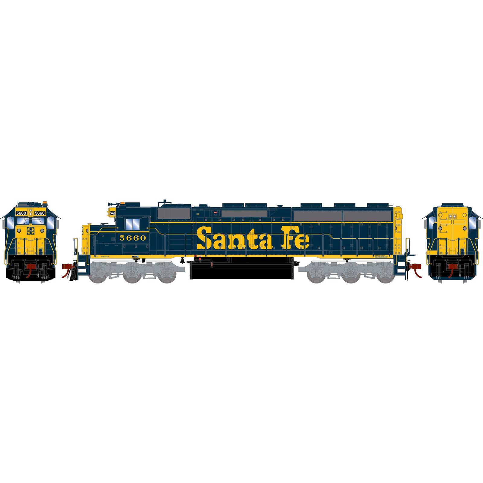 HO SD45-2 with DCC & Sound, SF #5660