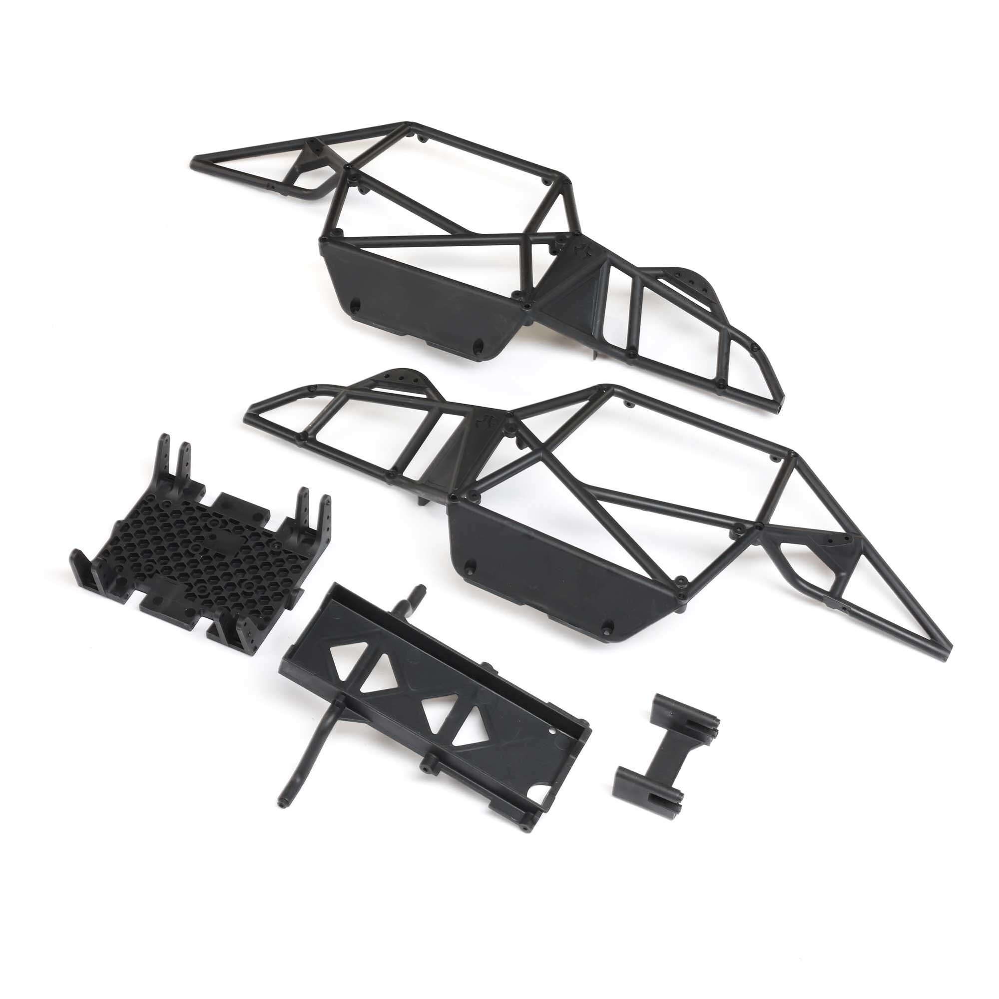 Axial Cage Sides, Skid Plate, Battery Tray: Gilamon AXP8 | Horizon