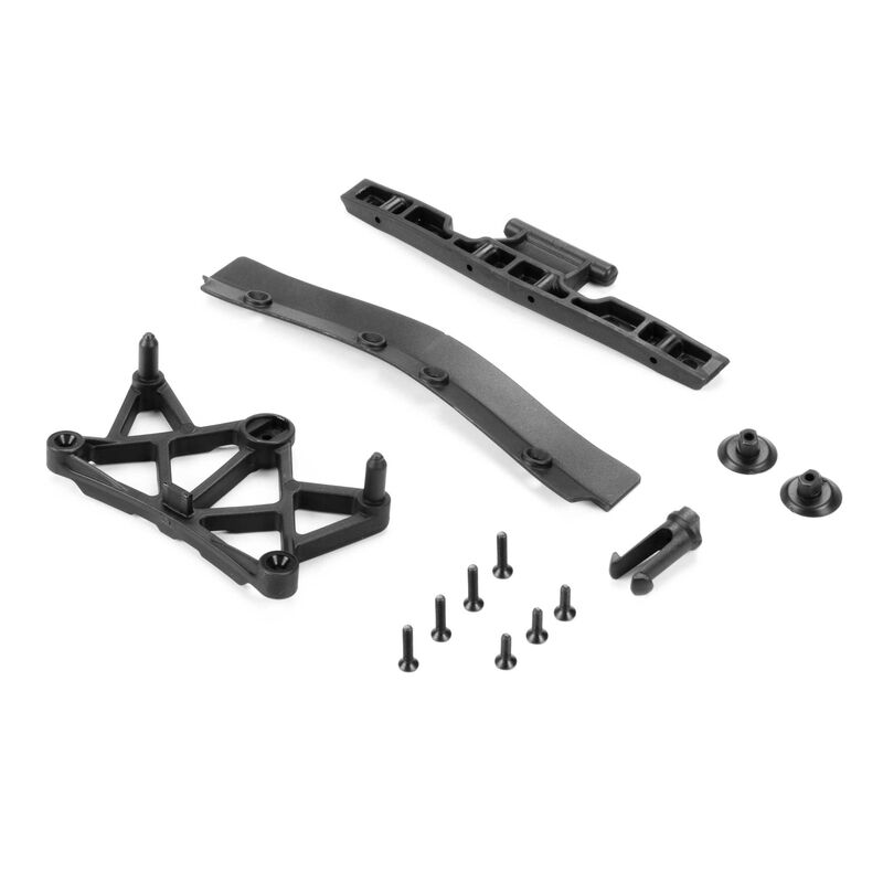 Losi Clipless Body Mount & Spoiler, Body, Monte Carlo: GROM