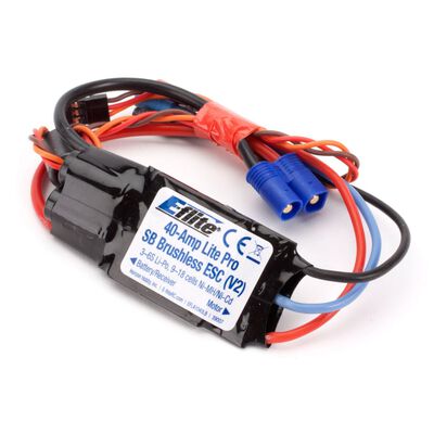 40-Amp Lite Pro Switch-Mode BEC Brushless ESC V2: EC3 40-Amp Lite Pro Switch-Mode BEC Brushless ESC V2: EC3