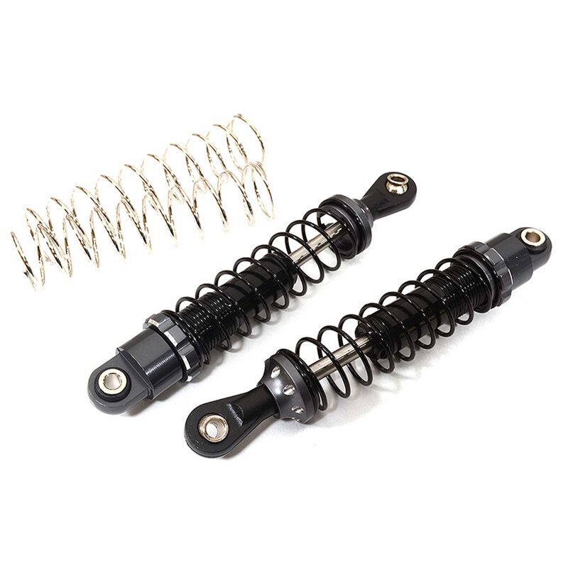 Ammortizzatori Piggyback Rossi Con Molla Interna 90mm Per Axial SCX-10 (I, II, III)