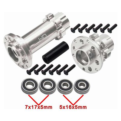 CNC Aluminum Hub Set Silver: Losi Promoto-MX CNC Aluminum Hub Set Silver: Losi Promoto-MX
