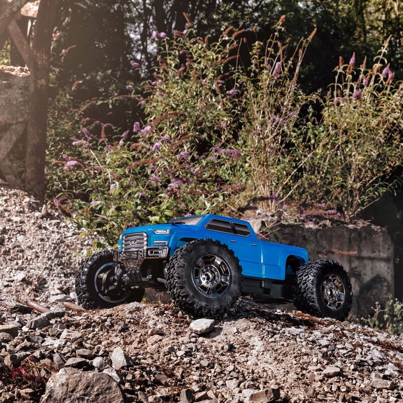 1/10 BIG ROCK CREW CAB 3S BLX 4WD Brushless Monster Truck with Spektrum RTR, Blue