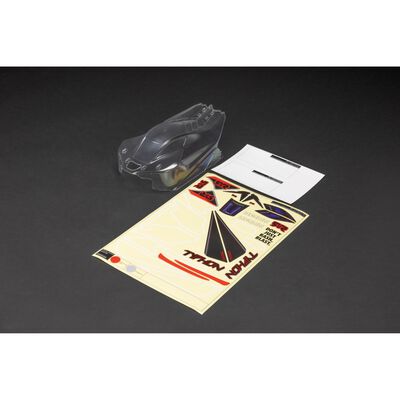 1/8 Clear Body with Decals: TYPHON 4X4 1/8 Clear Body with Decals: TYPHON 4X4