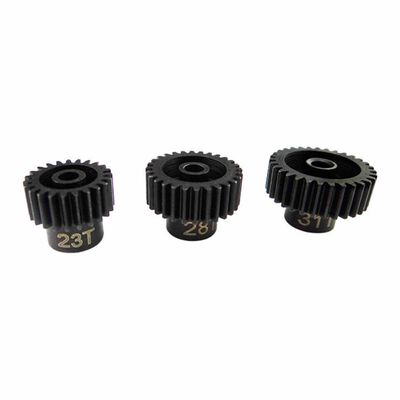 1/8 Bore Steel Pinion Gear Set (23T, 28T, 31T, 48P) 1/8 Bore Steel Pinion Gear Set (23T, 28T, 31T, 48P)