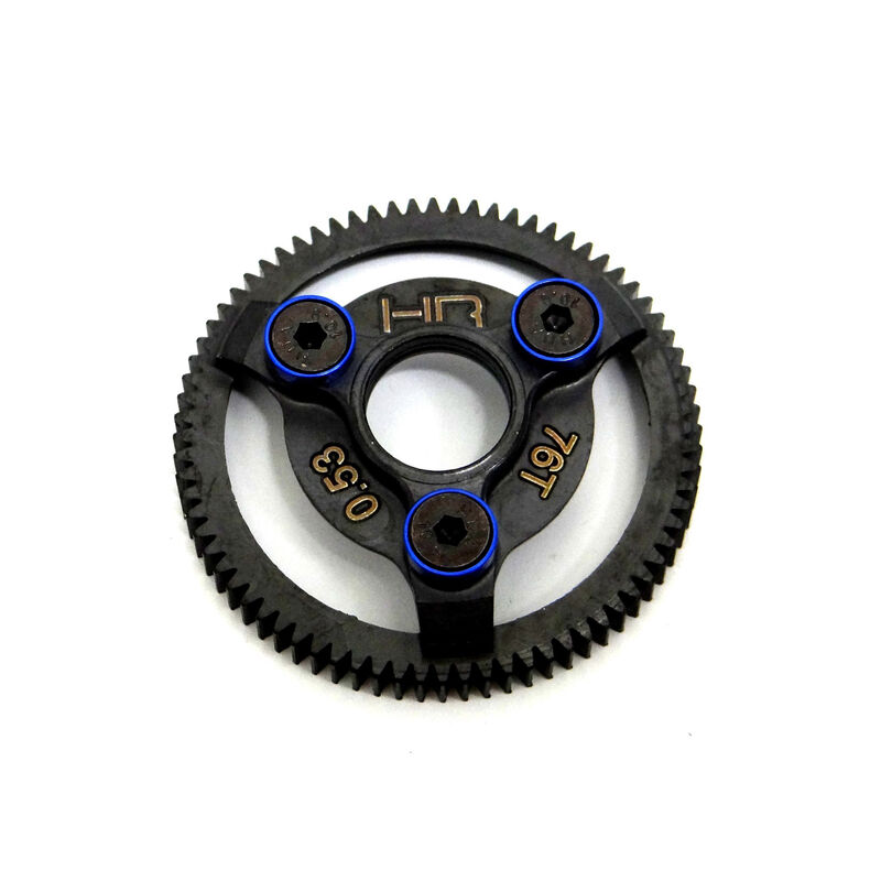 Hardened Steel 76T Spur Gear, 48 Pitch: Traxxas Bandit, Slash, Rustler, Stampede