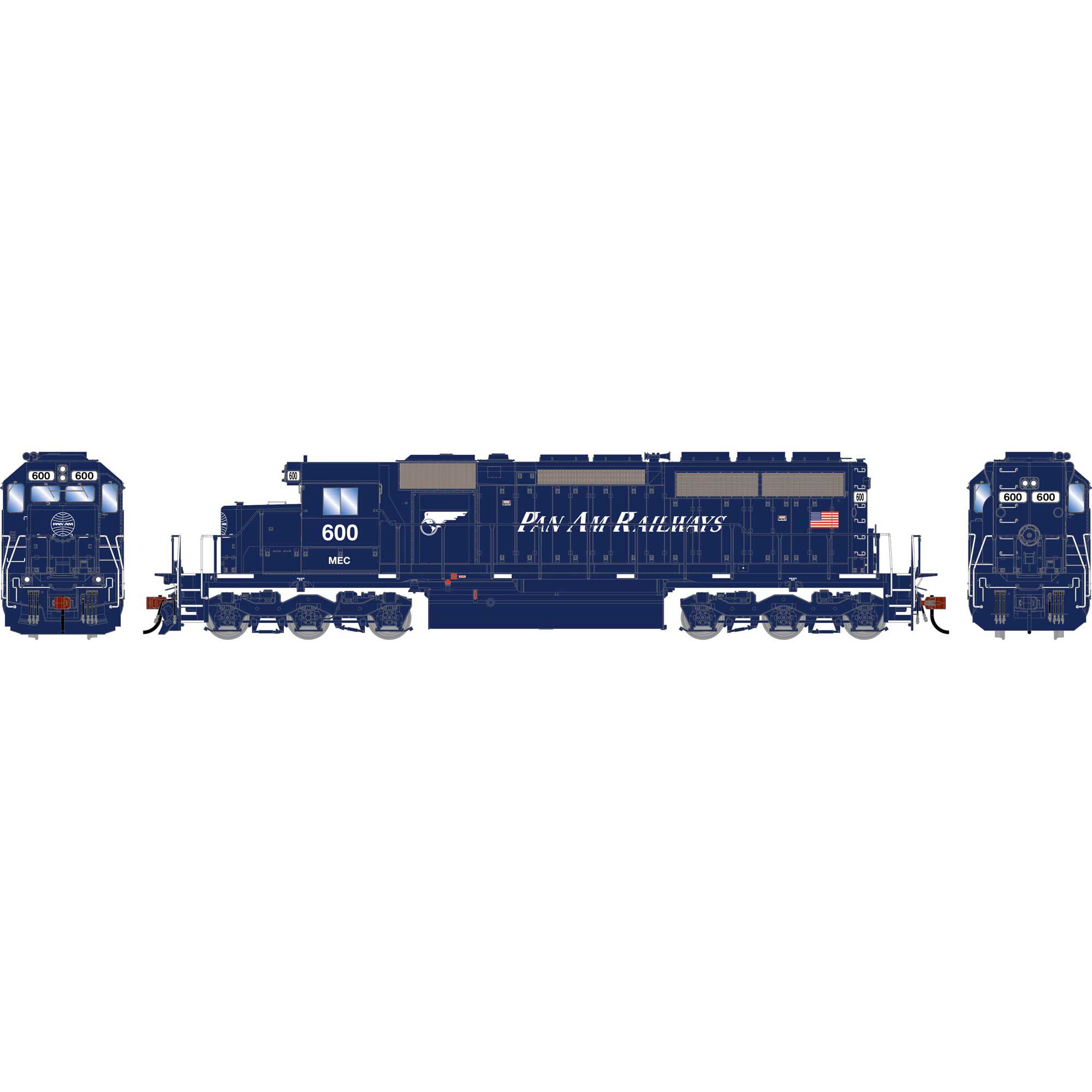 Athearn Athearn HO ATH SD40 Locomotive, MEC #600 | Horizon Hobby