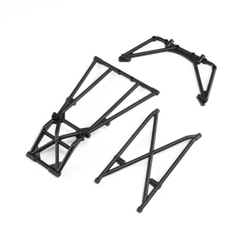 Rear Cage and Hoop Bars, Black: LMT Rear Cage and Hoop Bars, Black: LMT