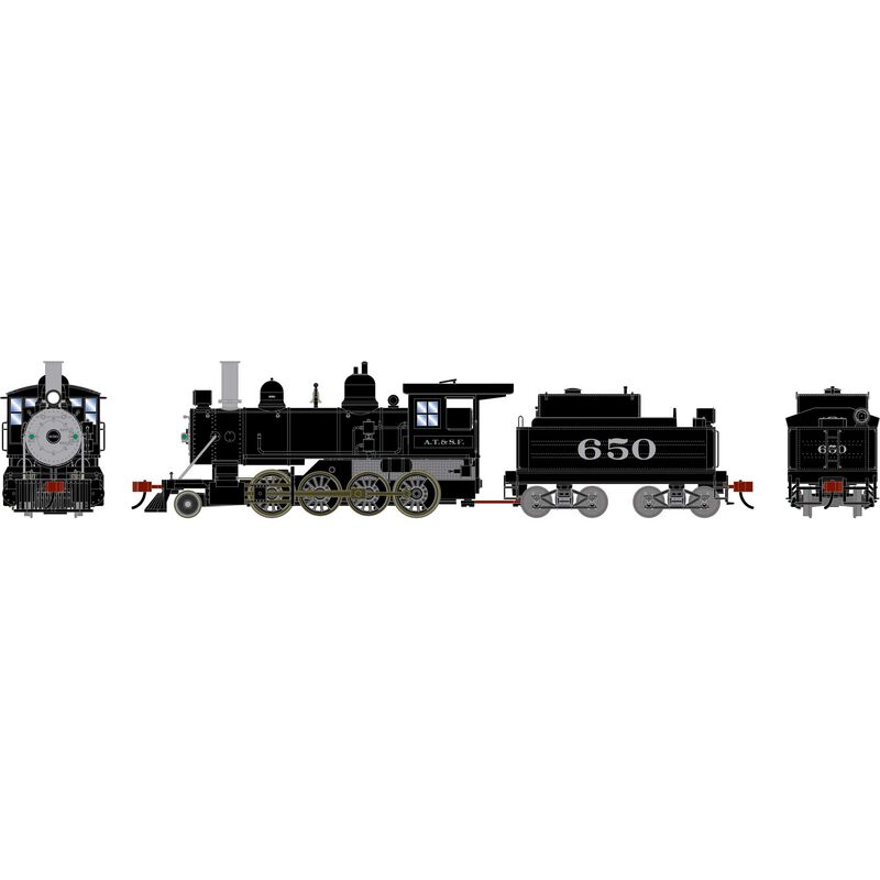 HO ATH 2-8-0 Steam Locomotive, ATSF #650