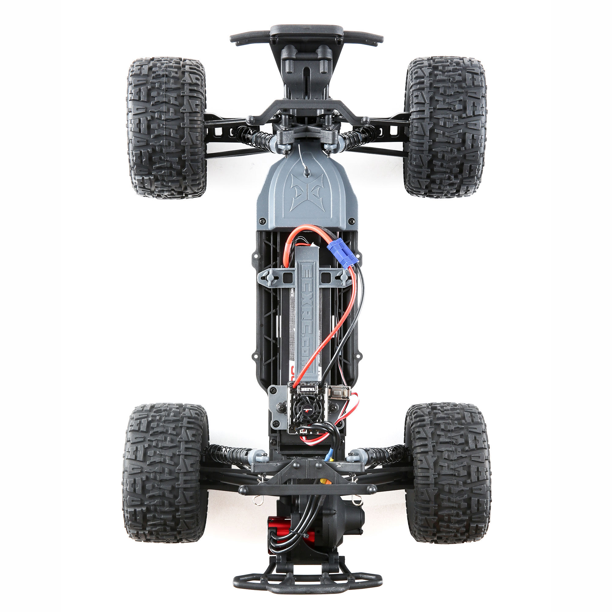 ECX 1 10 Ruckus 2WD Monster Truck Brushless with LiPo RTR Silver Horizon Hobby