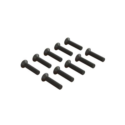 Flat Head Hex Machine Screw, M3x14mm (10) Flat Head Hex Machine Screw, M3x14mm (10)