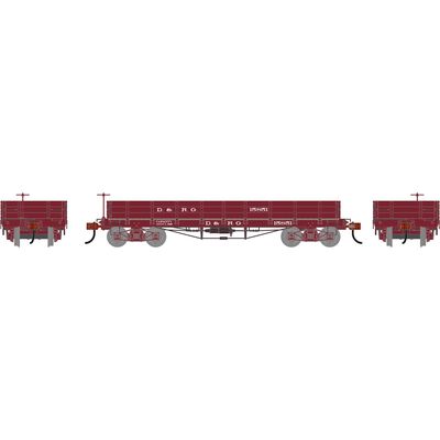 HO ATH 36' Low Side Gondola w/ Drop Gates, DRGW #851 HO ATH 36' Low Side Gondola w/ Drop Gates, DRGW #851