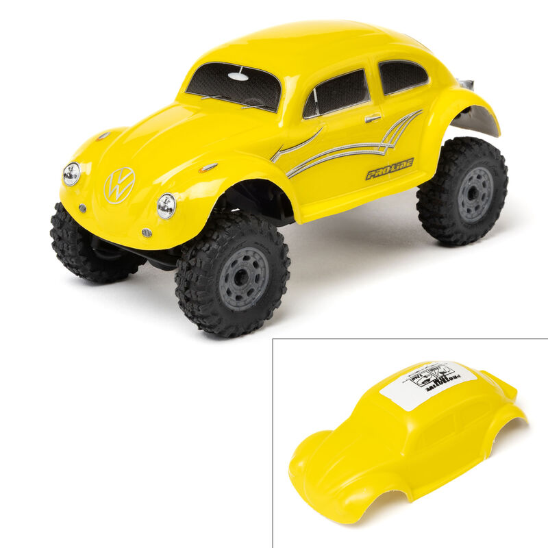 Pro-Line Racing 1/30 Pre-Cut VW Bug Yellow Body: Axial SCX30
