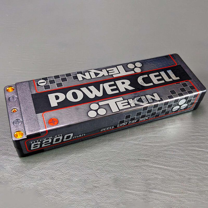 7.4V 6200mAh 2S 160C Stick LCG LiPo Battery: 5mm bullets