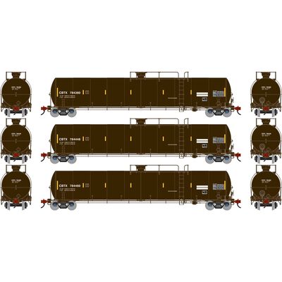 HO UTC 33K LPG Tank Car- Late, CBTX #784380/784448/784460 (3) HO UTC 33K LPG Tank Car- Late, CBTX #784380/784448/784460 (3)