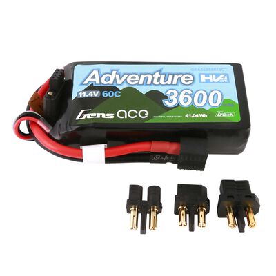 11.4V 3600mAh 3S 60C G-Tech LiPo Battery: Deans/ XT60 11.4V 3600mAh 3S 60C G-Tech LiPo Battery: Deans/ XT60