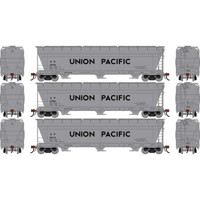 HO GEN ACF 4600 Covered Hopper, UP #21530/21586/21626 (3) HO GEN ACF 4600 Covered Hopper, UP #21530/21586/21626 (3)