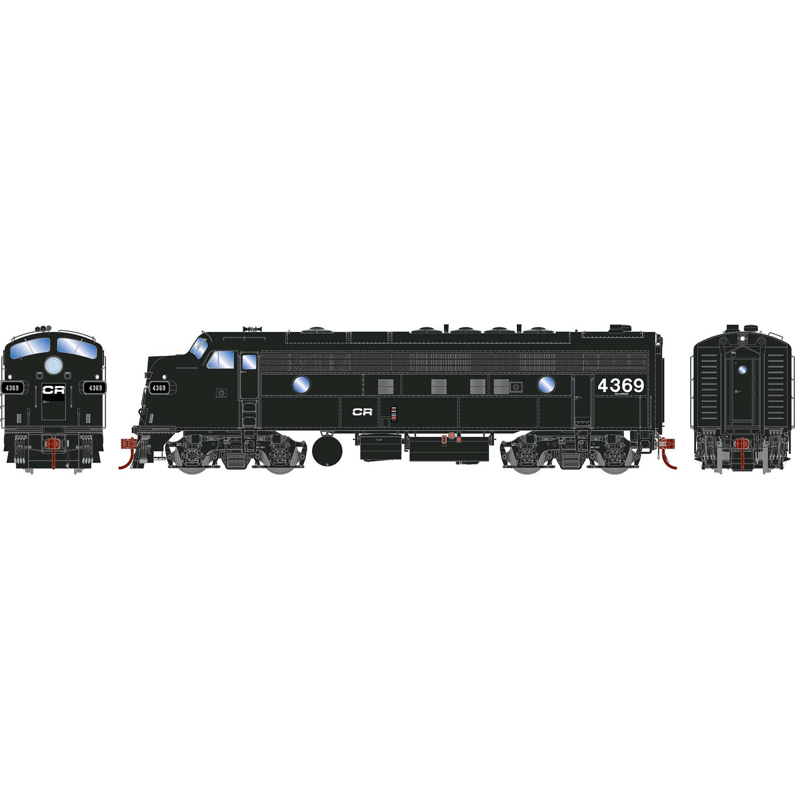 HO FP7 Locomotive, CR #4369