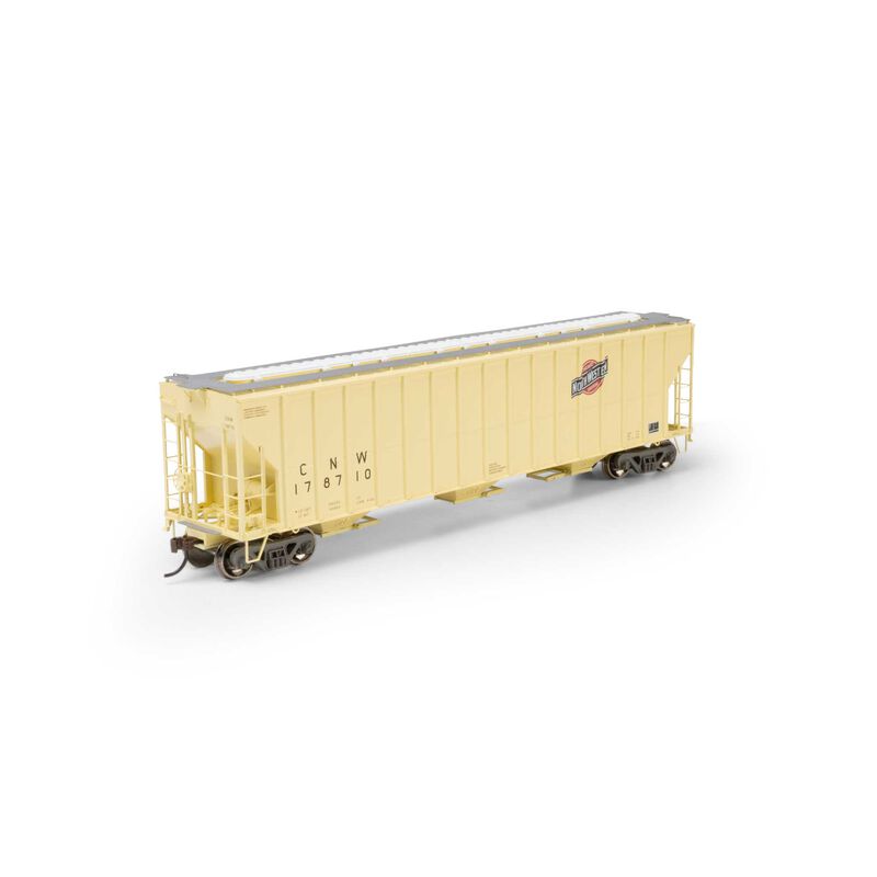 Athearn HO ATH FMC 4700 Covered Hopper, Primed For Grime CNW #178710