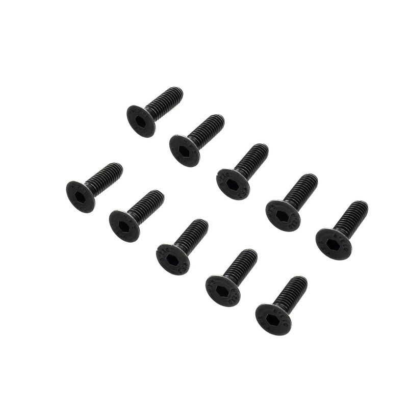 Flat Head Screws, M6 x 20mm STL (10)