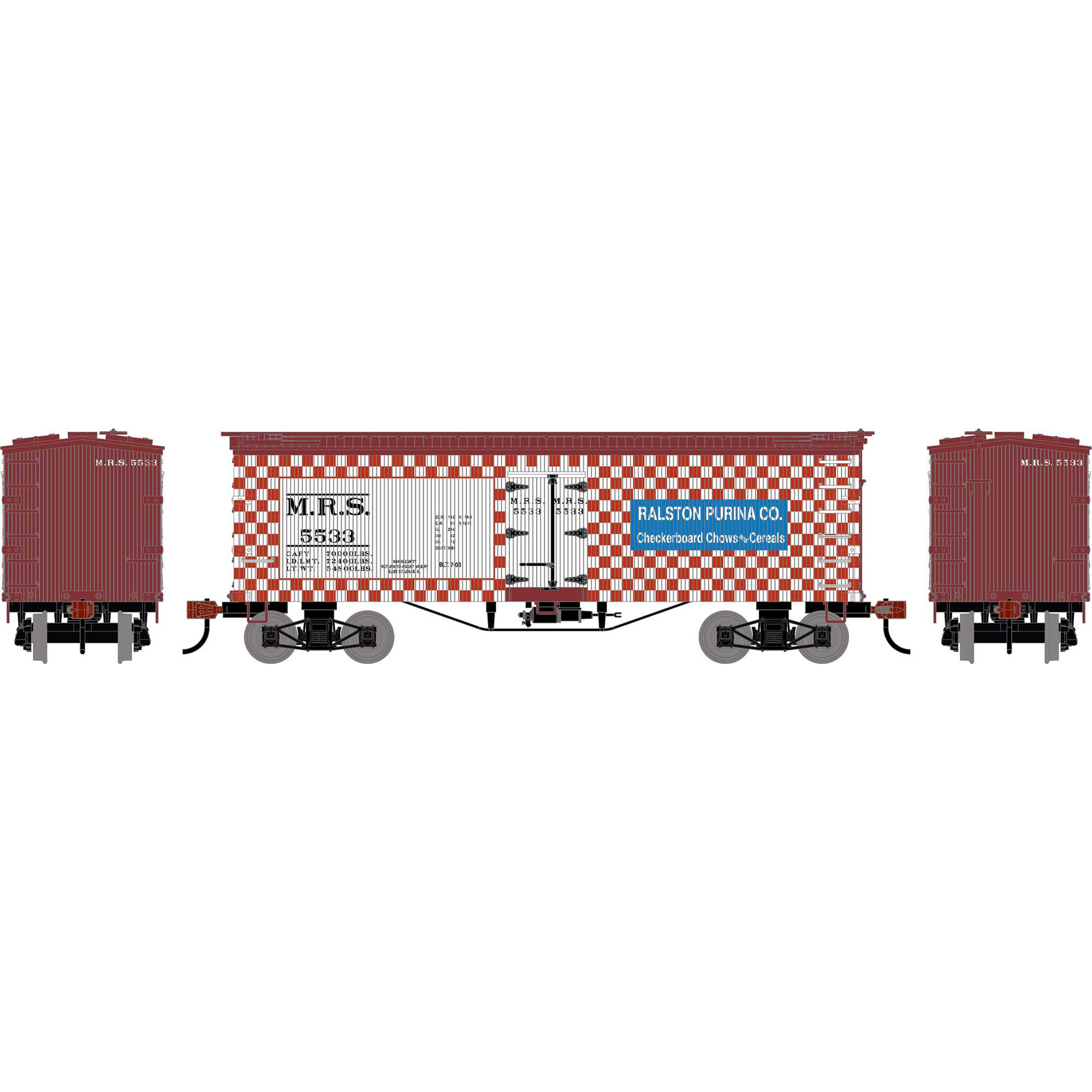 Roundhouse Roundhouse HO RND 36' Wooden Reefer, MRS #5533