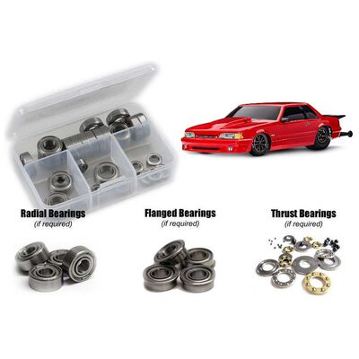 Metal Shielded Bearing Kit, 1/10 Traxxas Drag Slash Metal Shielded Bearing Kit, 1/10 Traxxas Drag Slash