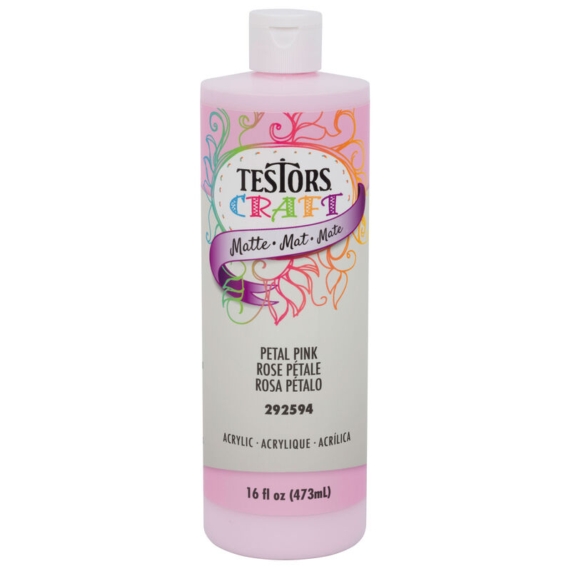 Testor Corp. Testors 2oz Acrylic Craft Paint, Satin Petal Pink