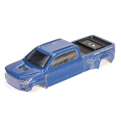 BIG ROCK CREW 4X4 Cab Clipless Painted Decaled Trimmed Body, Blue BIG ROCK CREW 4X4 Cab Clipless Painted Decaled Trimmed Body, Blue