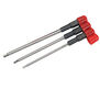 3-Piece Metric Hex Wrench Set Ball End with Handle